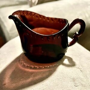 EUC Vintage Amethyst Glass Milk Pitcher